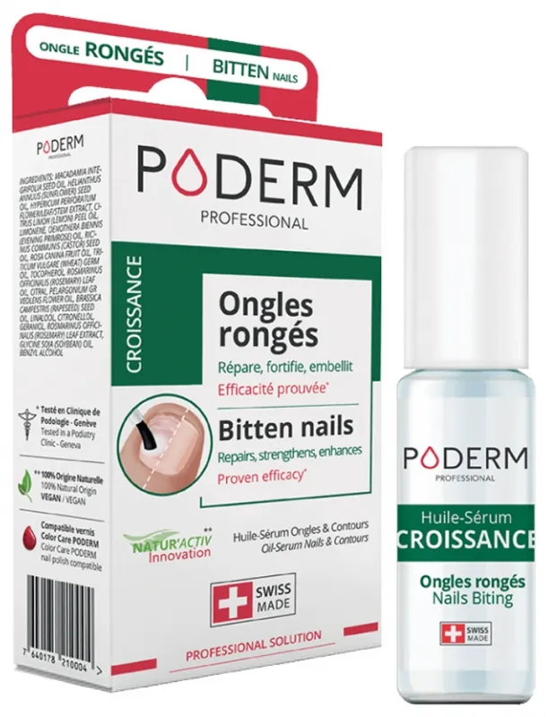 Poderm Huile-Sérum Ongles rongés
