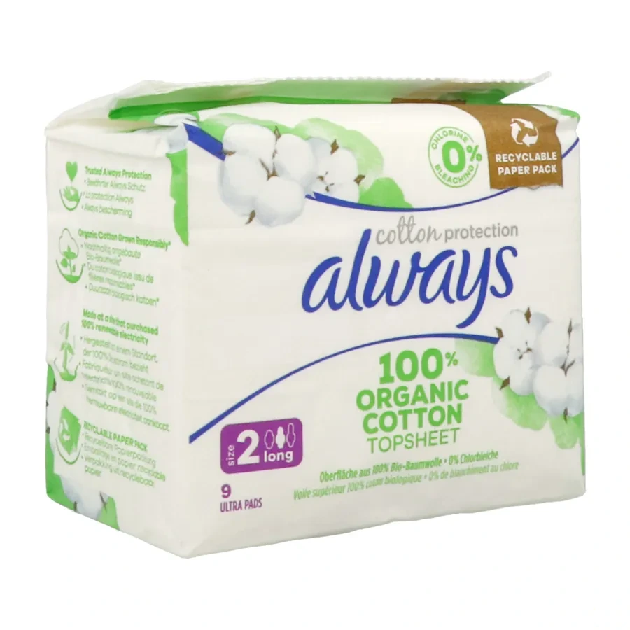 Always Cotton Protection Serviettes Hygiéniques Bio