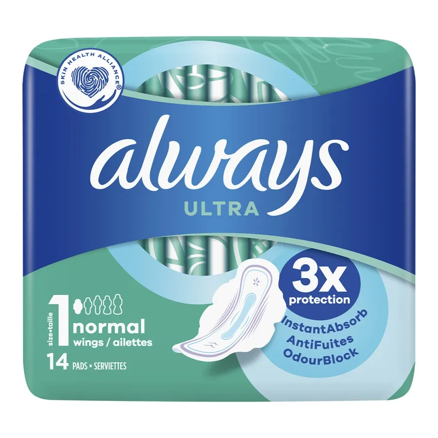 Always Ultra Serviettes périodiques avec ailettes