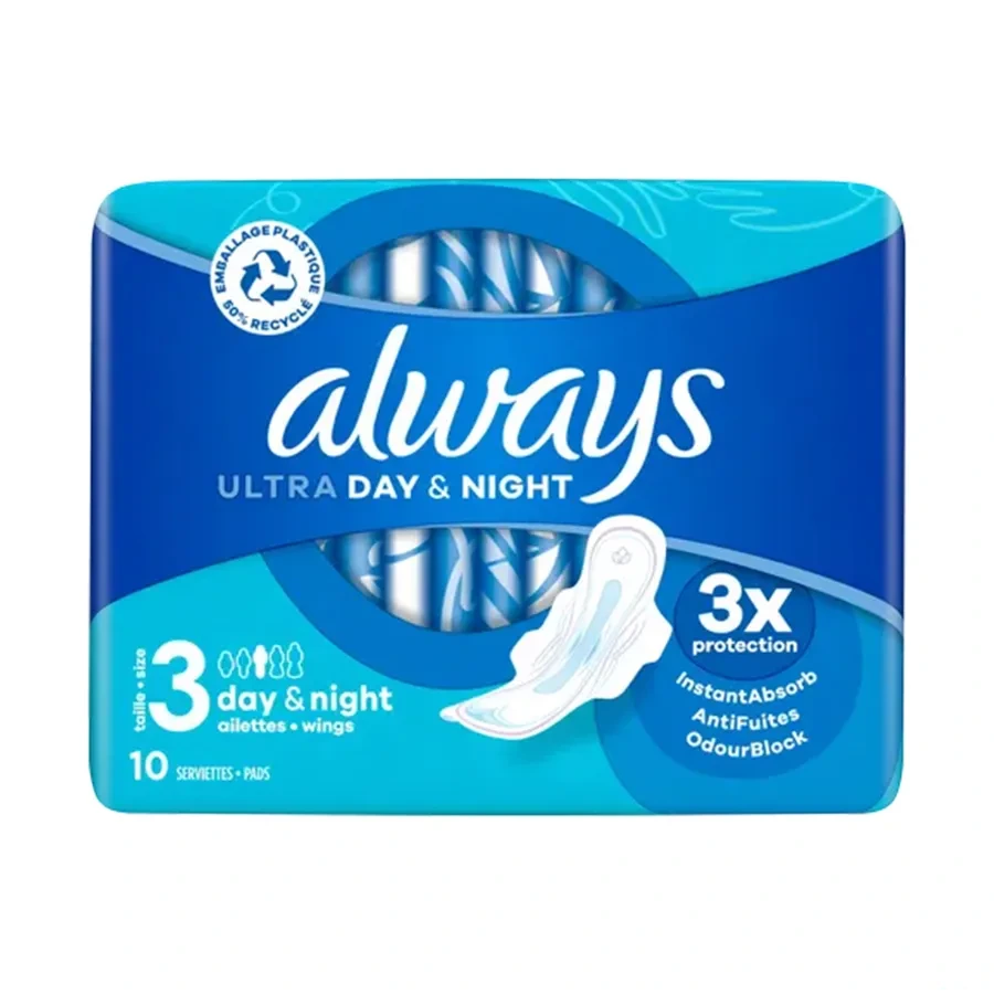 Always Ultra Serviettes périodiques avec ailettes