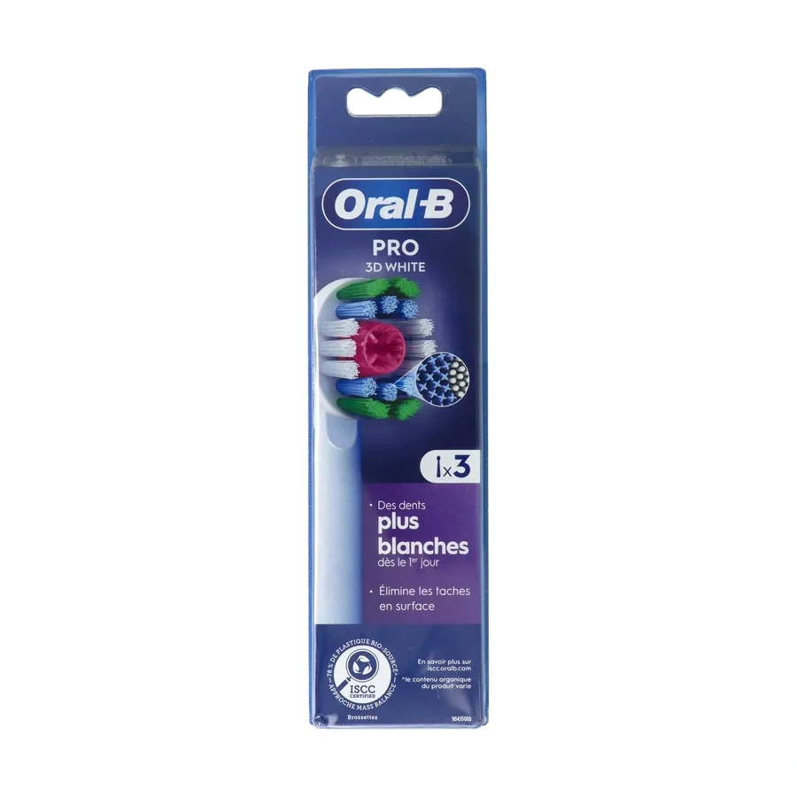 Oral B Pro 3D White Brossettes de Rechange