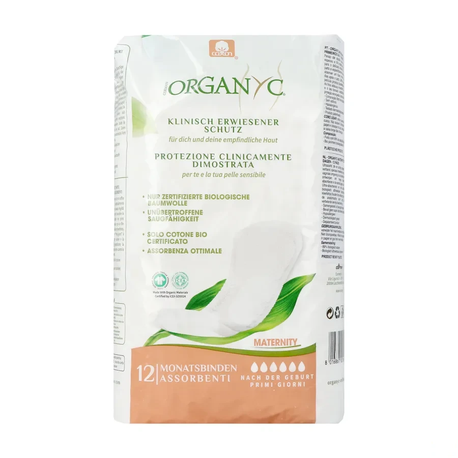 Organyc Serviettes Maternité Premiers Jours