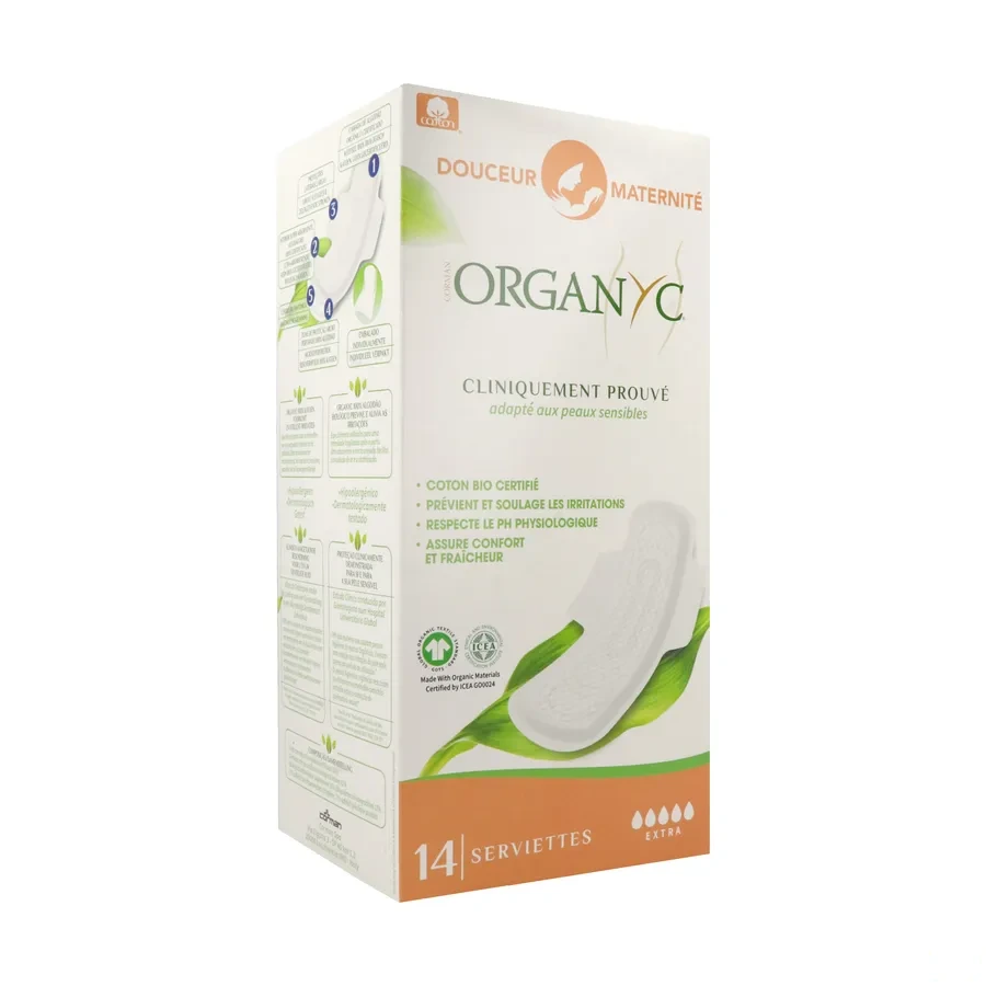 Organyc Serviettes Douceur Maternité