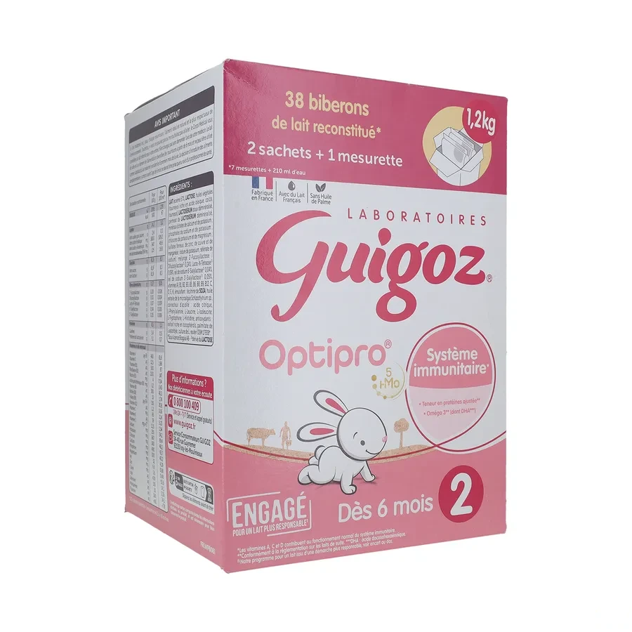 Guigoz Optipro Lait 2eme âge