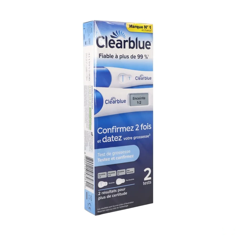 Clearblue Test de Grossesse Testez et Confirmez