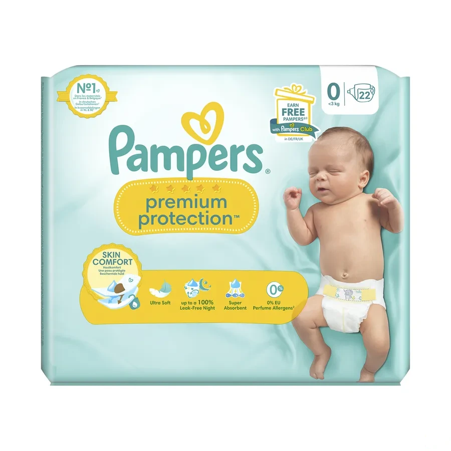 Pampers Couches Premium Protection