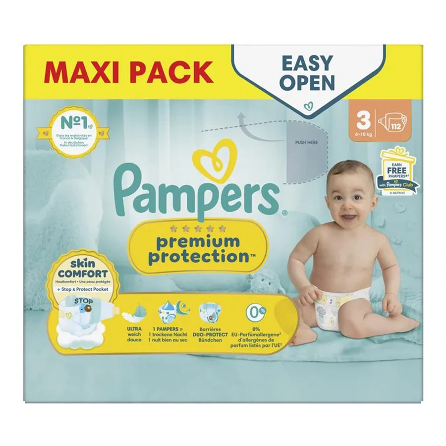 Pampers Couches Premium Protection