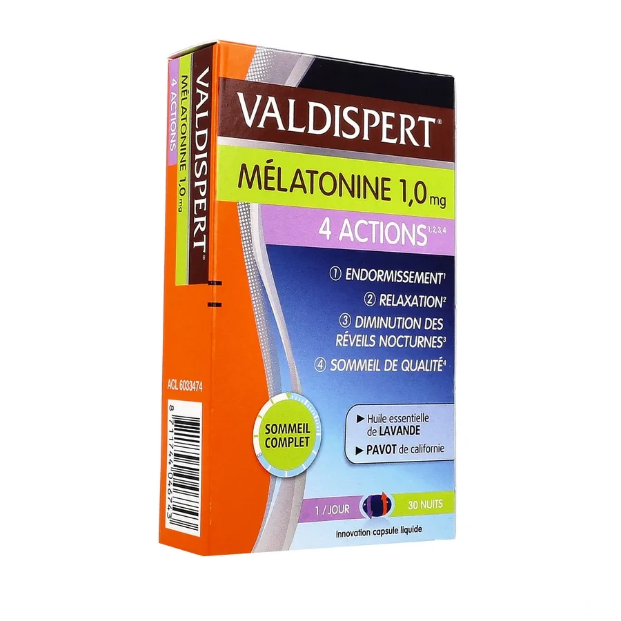 Valdispert Mélatonine 4 Actions