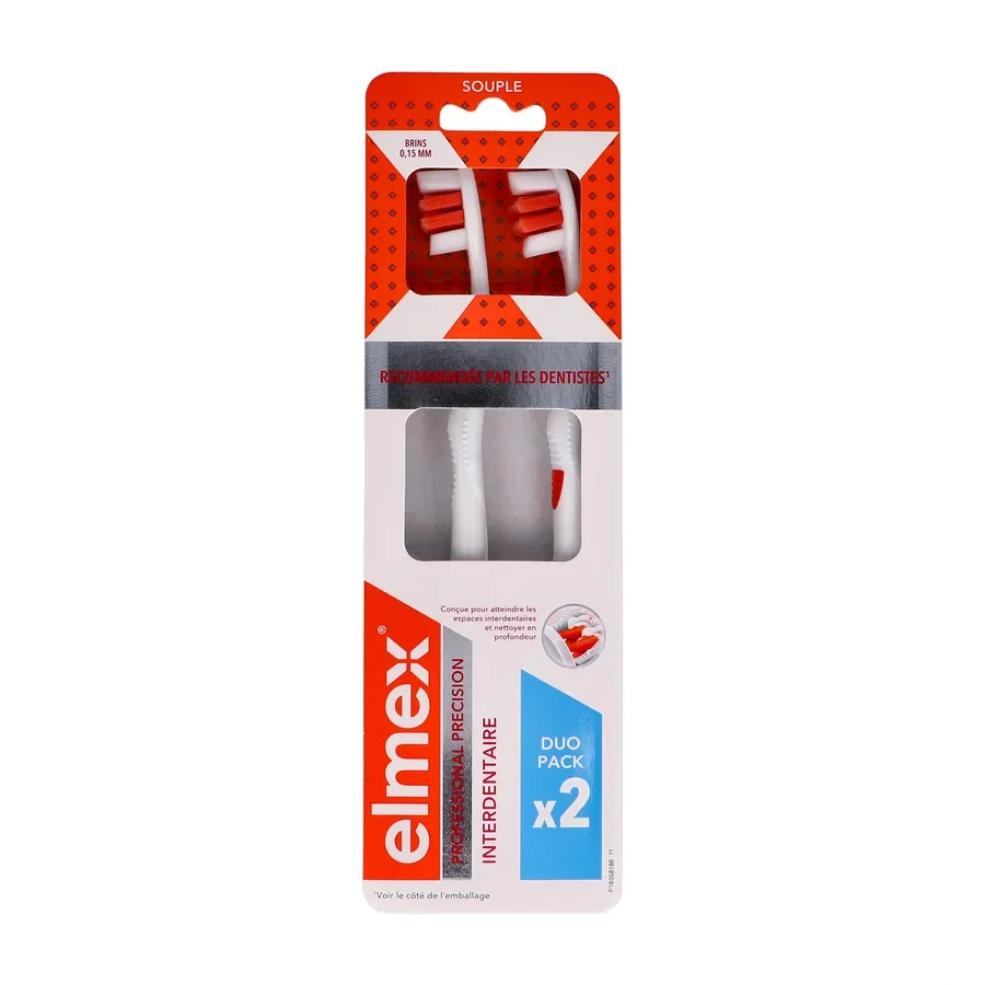 Elmex Précision interdentaire Brosse à dents souple