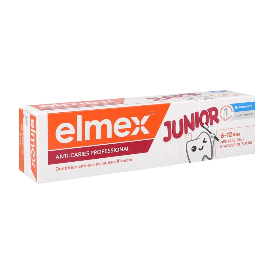 Elmex Dentifrice Junior 6-12 ans