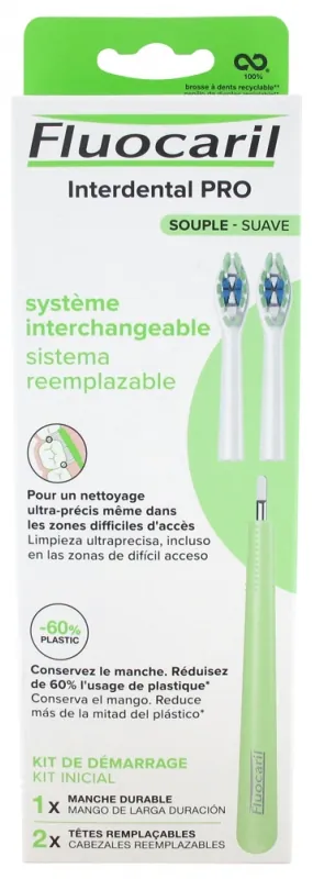 Fluocaril Interdental Pro Brosse à Dents Tête Remplaçable