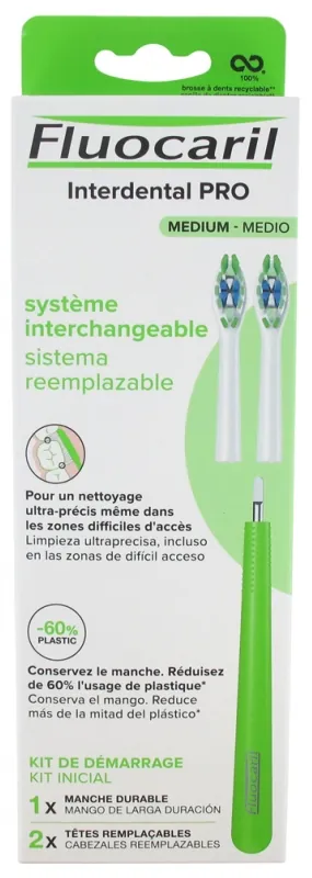Fluocaril Interdental Pro Brosse à Dents Tête Remplaçable
