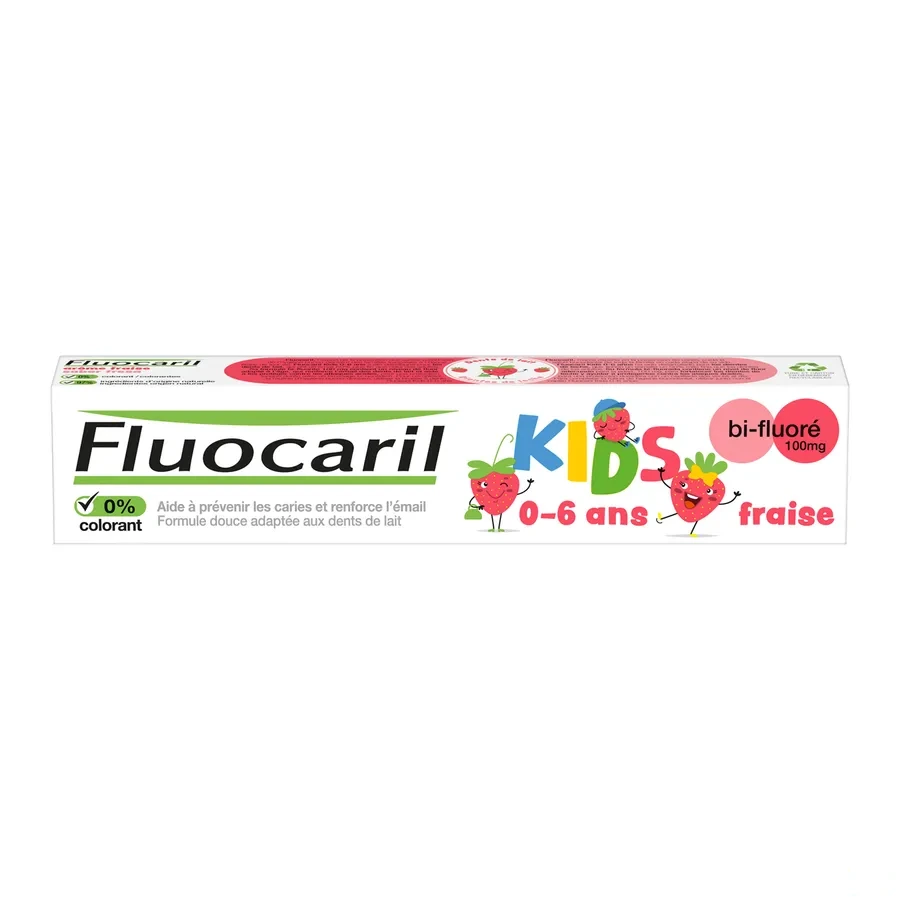 Fluocaril Dentifrice Kids 0-6 Ans Fraise