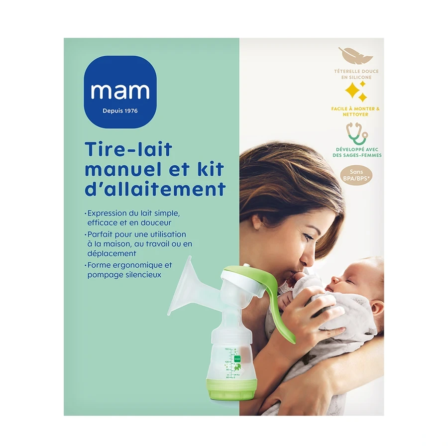 MAM Tire-lait manuel et Kit d'allaitement