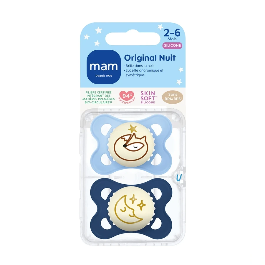 MAM Original Nuit Sucette Silicone 2-6 mois
