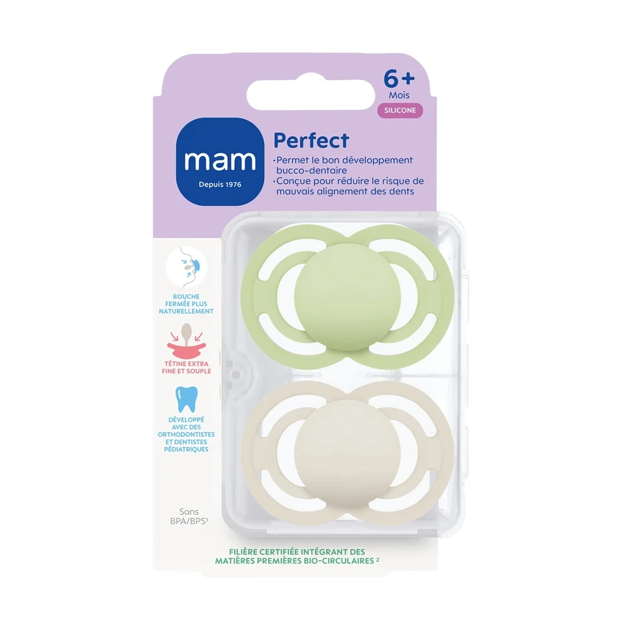 MAM Perfect Sucette Silicone 6 mois et +