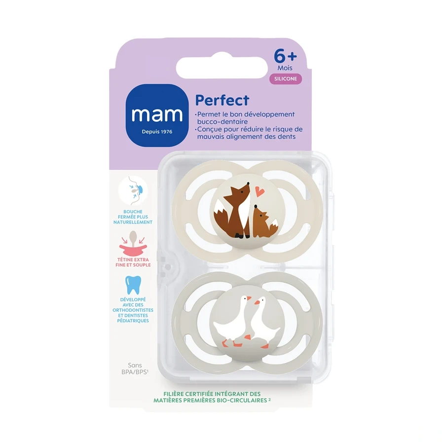 MAM Perfect Sucette Silicone 6 mois et +