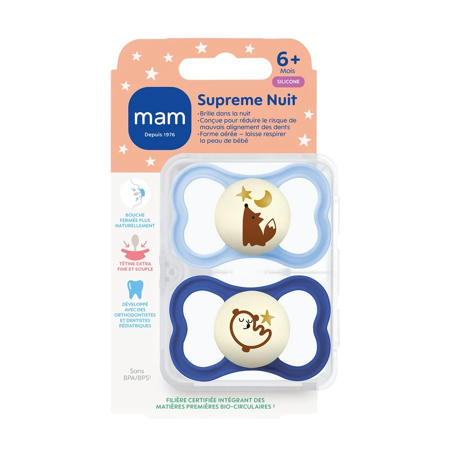 MAM Supreme Sucettes anatomiques silicone X2