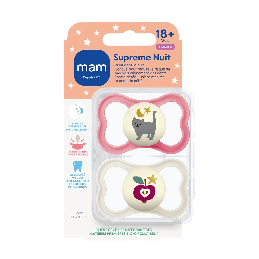 MAM Supreme Sucettes anatomiques silicone X2