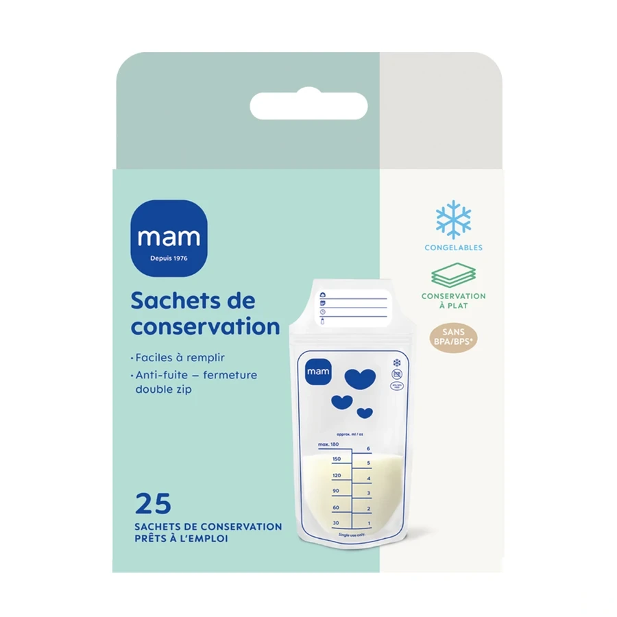 MAM Sachets de Conservation pour Lait Maternel